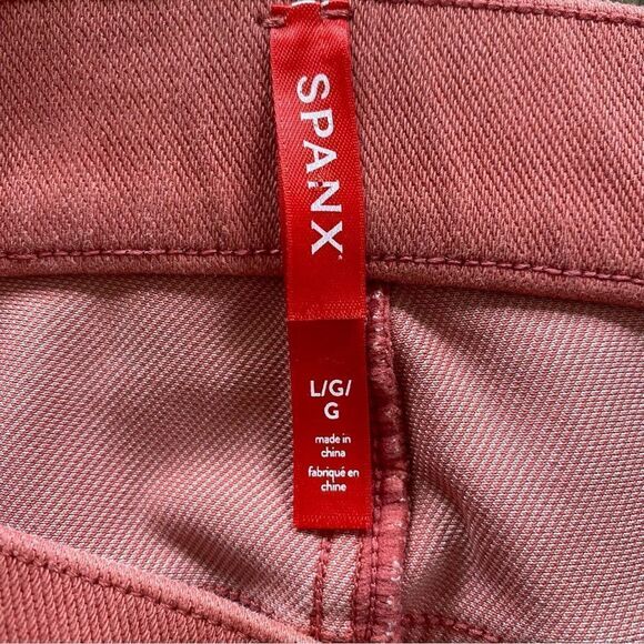 SPANX Jean-ish® Ankle Leggings Island Red Large NWT - Picture 5 of 6